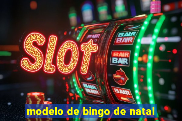 modelo de bingo de natal